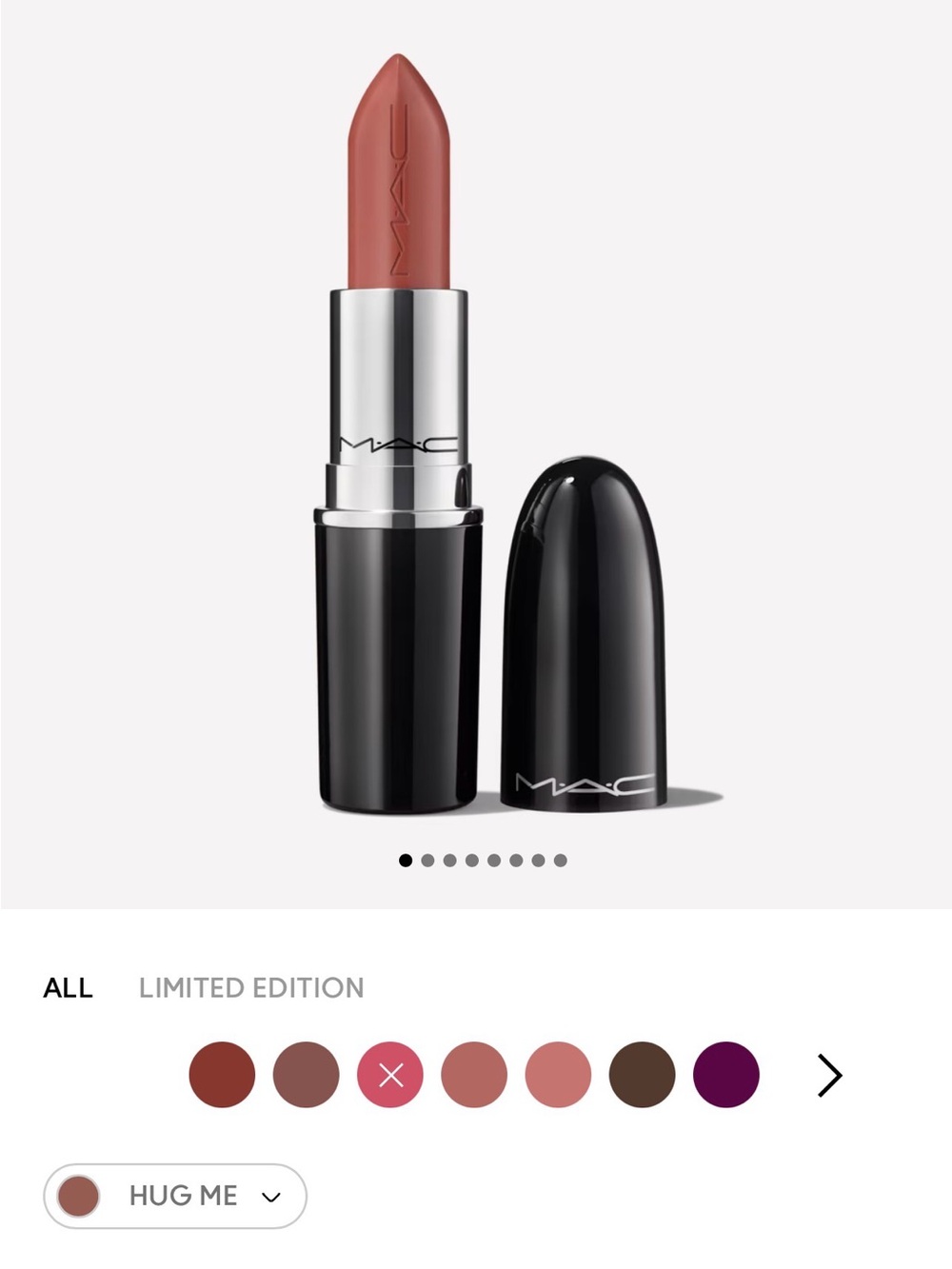 MAC Lustreglass Lipstick - Hug Me